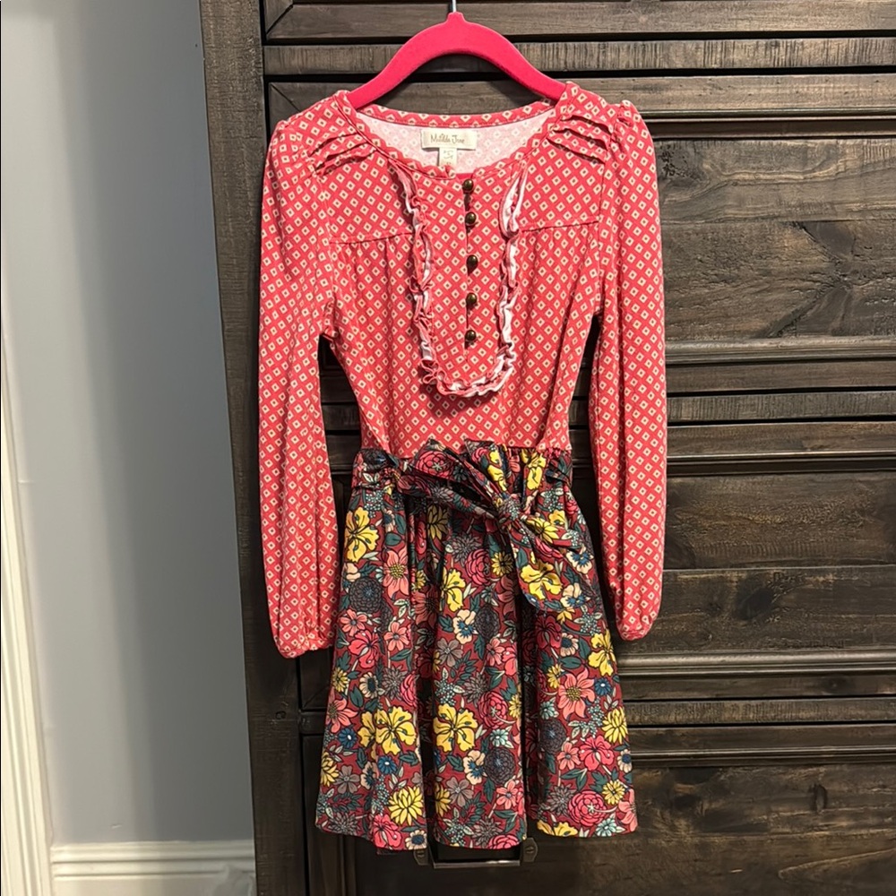 Matilda Jane Floral Red Kids Dress